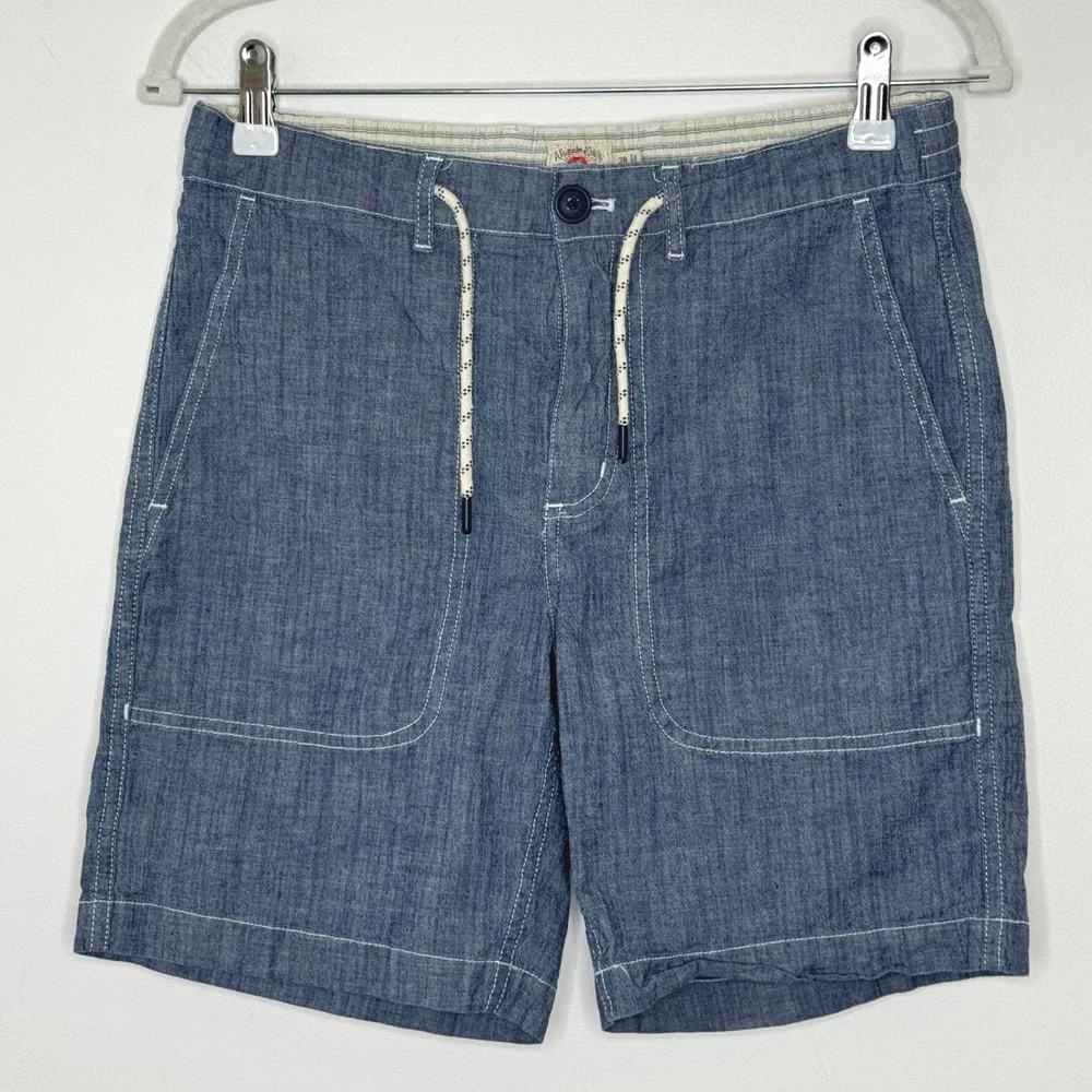 Faherty Cargo pocket shorts Mens‎ Size 28 Indigo Dyed